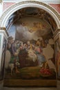 Historic buildings of Bevagna, Umbria, Italy: San Michele church interior Royalty Free Stock Photo