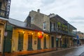 Bourbon Street in French Quarter, New Orleans Royalty Free Stock Photo