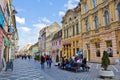 Historic buildings in Brasov city Royalty Free Stock Photo