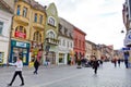 Historic buildings in Brasov city Royalty Free Stock Photo