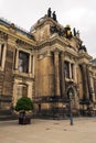 Historic buildings at Bruhl Terrasse in Dresden Royalty Free Stock Photo