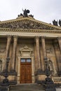 Historic buildings at Bruhl Terrasse in Dresden Royalty Free Stock Photo