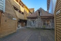 Historic buildings of Bryggen in the City of Bergen, Norway Royalty Free Stock Photo