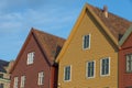 Historic buildings of Bryggen in the City of Bergen, Norway Royalty Free Stock Photo