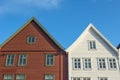 Historic buildings of Bryggen in the City of Bergen, Norway Royalty Free Stock Photo