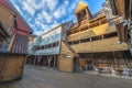 Historic buildings of Bryggen in the City of Bergen, Norway Royalty Free Stock Photo