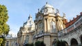 Historic buildings in Budapest Royalty Free Stock Photo