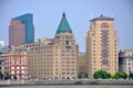 Historic Buildings in the Bund, Shanghai, China Royalty Free Stock Photo