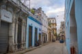 Calle Aguacate Street, Old Havana, Havana, Cuba Royalty Free Stock Photo