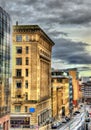 Historic buildings in the centre of Glasgow Royalty Free Stock Photo