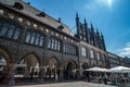 The historic buildings in the city center of Lubeck - a Unseco World Heritage Site - CITY OF LUBECK, GERMANY - MAY 10 Royalty Free Stock Photo