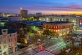 San Antonio Commerce St at twilight, Texas, USA