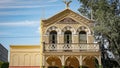 The historic buildings at Congress Ave in Austin - Bakery C Lundberg - AUSTIN, UNITED STATES - OCTOBER 31, 2022 Royalty Free Stock Photo