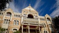 The historic buildings at Congress Ave in Austin - The Driskill - AUSTIN, UNITED STATES - OCTOBER 31, 2022 Royalty Free Stock Photo