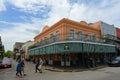 Decatur Street in French Quarter, New Orleans Royalty Free Stock Photo