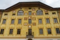 Historic buildings of Cortina d Ampezzo, Dolomites, Italy Royalty Free Stock Photo