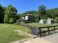 1800 Historic Buildings Beside a Creek in Spring Mill State Park