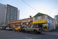 Historic buildings in downtown Anchorage, Alaska, AK, USA