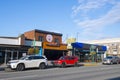 Historic buildings in downtown Anchorage, Alaska, AK, USA Royalty Free Stock Photo