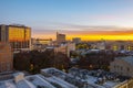 San Antonio city at sunrise twilight, Texas, USA