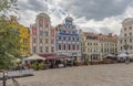 Historic buildings at haymarket square Rynek Sienny Szczecin