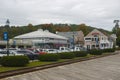 Historic shops in Weirs Beach, NH, USA