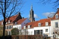 Historic buildings located along Muurhuizen street in Amersfoort Royalty Free Stock Photo