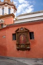 Historic buildings and monuments of Seville, Spain. Spanish architectural styles. Santa Catalina Royalty Free Stock Photo