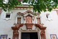 Historic buildings and monuments of Seville, Spain. Spanish architectural styles of Gothic. Santa Catalina Royalty Free Stock Photo