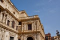 Historic buildings and monuments of Seville, Spain. Ayuntamiento de Sevilla Royalty Free Stock Photo