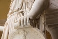 Historic buildings and monuments of Seville, Spain. hands. Statue. Marble