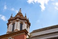 Historic buildings and monuments of Seville, Spain. Spanish architectural styles of Gothic. Santa Catalina Royalty Free Stock Photo