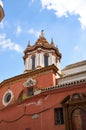 Historic buildings and monuments of Seville, Spain. Spanish architectural styles of Gothic. Santa Catalina Royalty Free Stock Photo