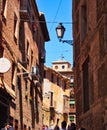 Historic Buildings in Narrow Street, Toledo, Spain Royalty Free Stock Photo