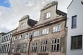 Historic buildings in need of renovation in the old town of Wismar, Mecklenburg-Western Pomerania, Germany