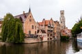 Historic buildings next to the waterl in Bruges