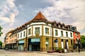 Historic buildings in the center of Singen, Germany Royalty Free Stock Photo