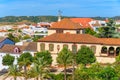 Historic buildings and palm trees in Silves town Royalty Free Stock Photo