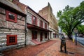 Historic buildings on Philadelphia Street, in York, Pennsylvania