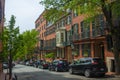 Beacon Hill historic district, Boston, USA Royalty Free Stock Photo
