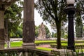 Historic builing at the Chapultepec Castle. Located on top of Chapultepec Hill in the Chapultepec park in downtown of Mexico