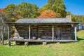 Historic cabin at Hensley Settlement. Royalty Free Stock Photo