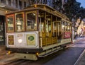 Historic Cable Car, Powell-Hyde line on the August 17th, 2017 - San Francisco, California, CA Royalty Free Stock Photo