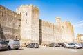 Historic Caernarfon castle in Snowdonia, north Wales Royalty Free Stock Photo