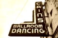 The Historic Cain`s Ballroom Sign in Tulsa, Oklahoma Cains