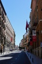 Historic Calle Mayor Street, Madrid, Spain
