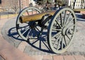Historic Cannon on display in city, Denver Colorado