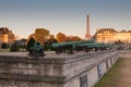 Historic cannon in Les Invalides museum in Paris