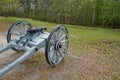 Historic cannon in National Battlefield