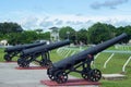 Historic Canon at the Garrison Savannah in Barbados